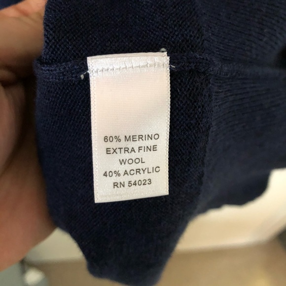 Banana Republic Merino Wool blend quarter button sweater XL - Picture 5 of 5